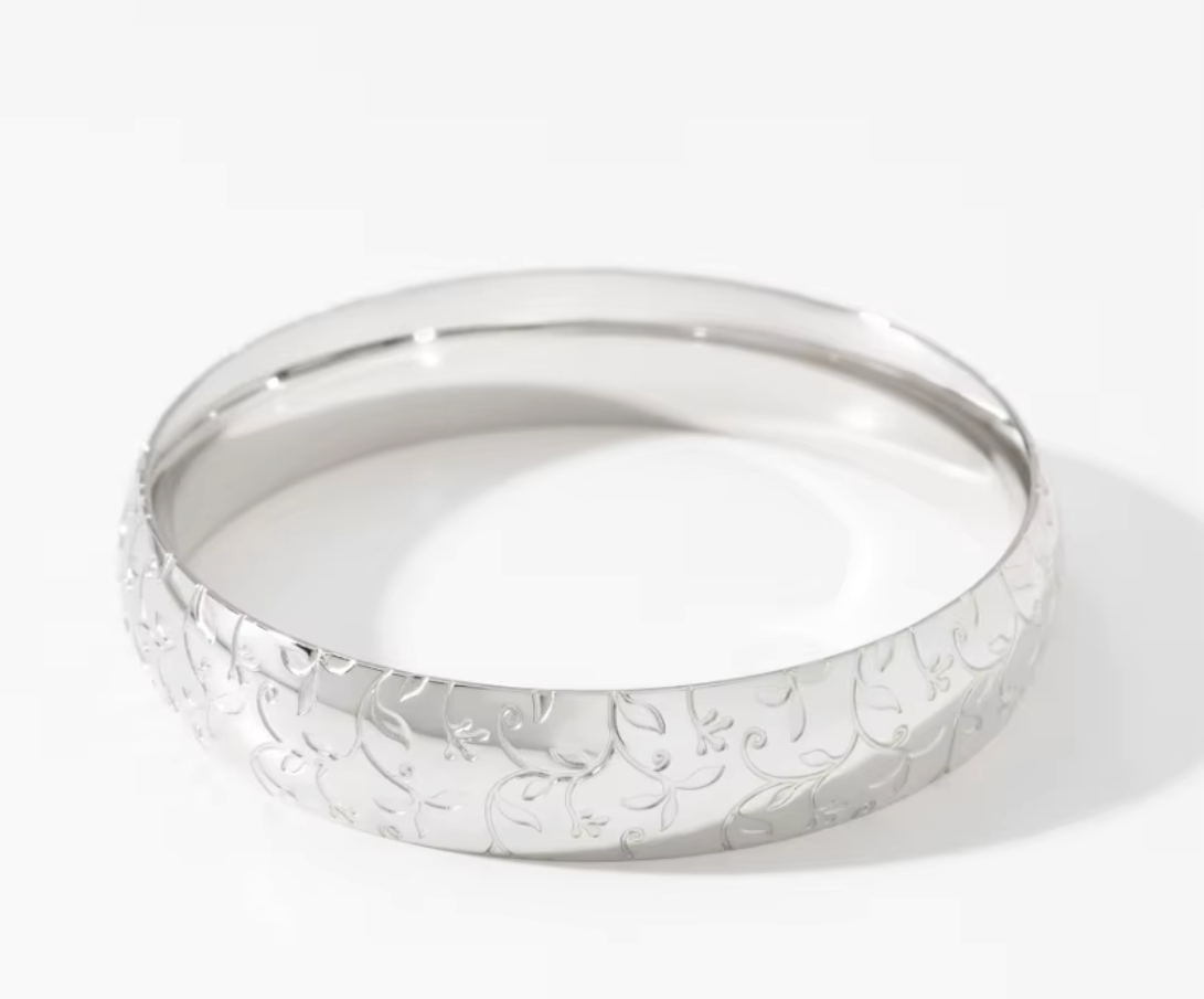 Vine Bangle – 18K Gold-Plated Stainless Steel